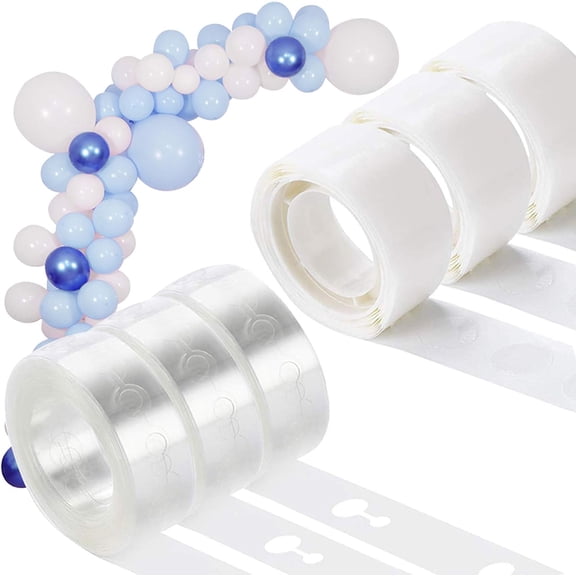 Balloon Decorating Set, 50 Feet Tape Strips, 300 Removable Glue Dots, Flexible Tape, For Professional-quality Balloon Arches And Unforgettable Party Decorations