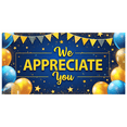 thumbnail image 1 of Balloon Decoration Appreciation Banner Colorful Theme Employee Recognition Glitter Design Event Decoration for Company Party Team Celebration Indoor Decoration, 1 of 7