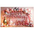 thumbnail image 1 of Balloon Decoration Banner Cake Decoration Party Backdrop Crown Decoration for Birthday Party Kids Celebration Indoor Decoration, 1 of 9