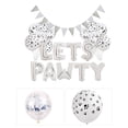 thumbnail image 1 of Hytrove Puppy Foil Balloons 12 Inch 14Pack Silver Color For Dog Themed Birthday Festivals, 1 of 8