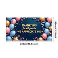 thumbnail image 1 of Balloon Design Thank You Banner Glitter Stars for Appreciation Events Indoor Party Celebration, 1 of 8