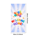 thumbnail image 1 of Balloon Design Welcome Home Welcome Banner Colorful Patterns Welcome Sign for Indoor Celebration Party Decoration Homecoming Event, 1 of 7