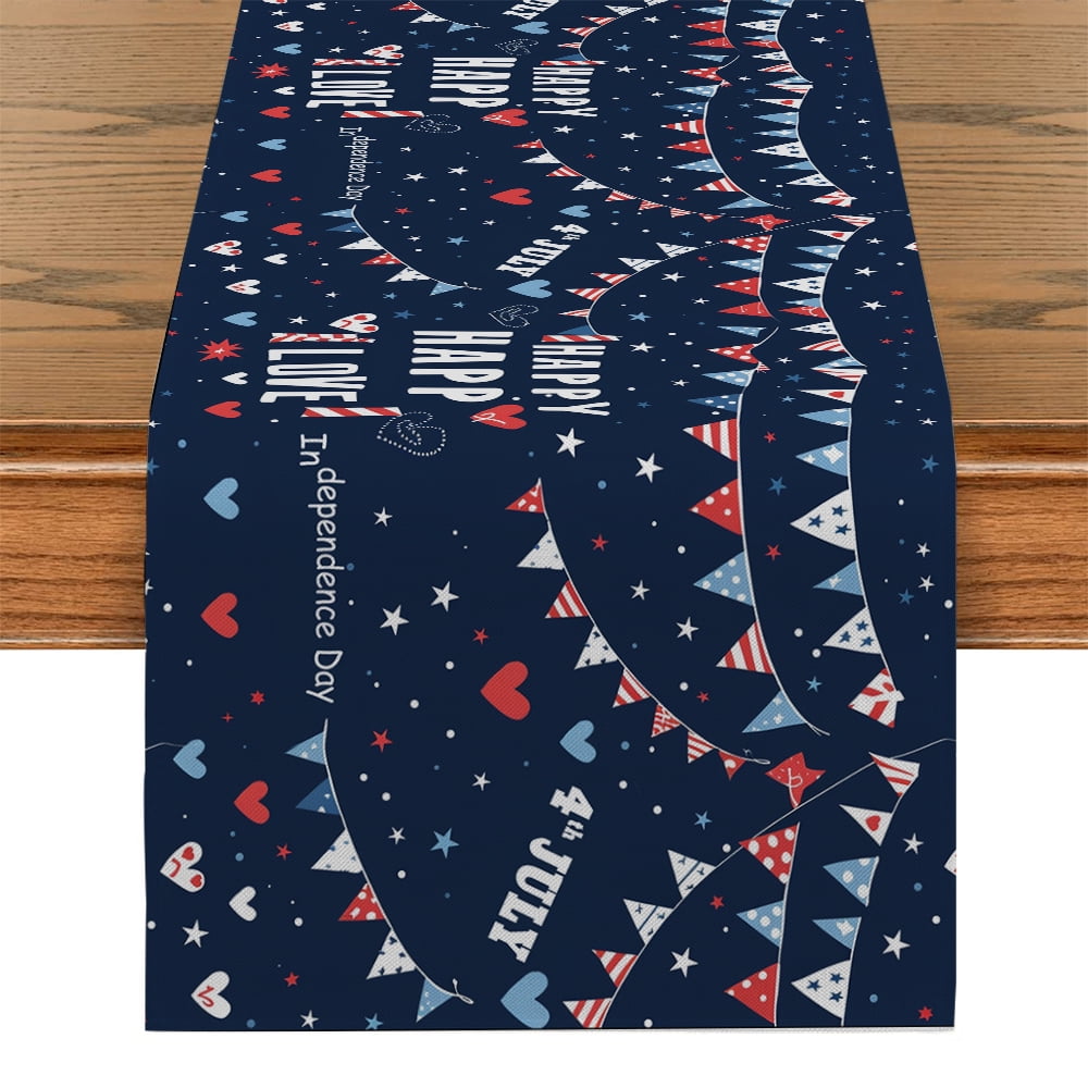 Balloon Dining Table Runners Independence Day Dinning Table rations ...