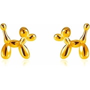 Balloon Dog Cartilage Stud Earrings for Women Dainty Cute Minimalist Pet Animal Tiny Balloon Dog Stud Piercing Earring Birthday Party Fashion Statement Jewelry