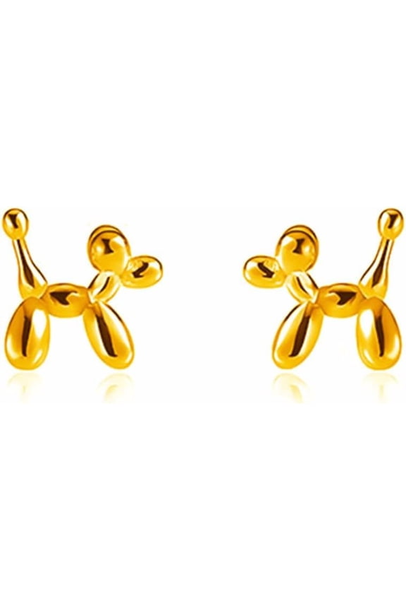 Balloon Dog Cartilage Stud Earrings for Women Dainty Cute Minimalist Pet Animal Tiny Balloon Dog Stud Piercing Earring Birthday Party Fashion Statement Jewelry