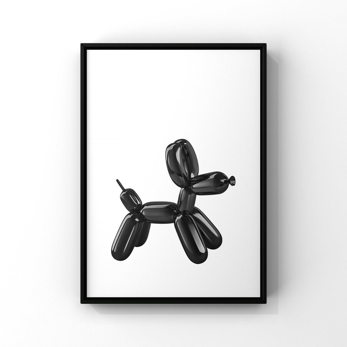 Balloon Dog Modern Wall Art Print, Bathroom, Guest Room, Home And ...