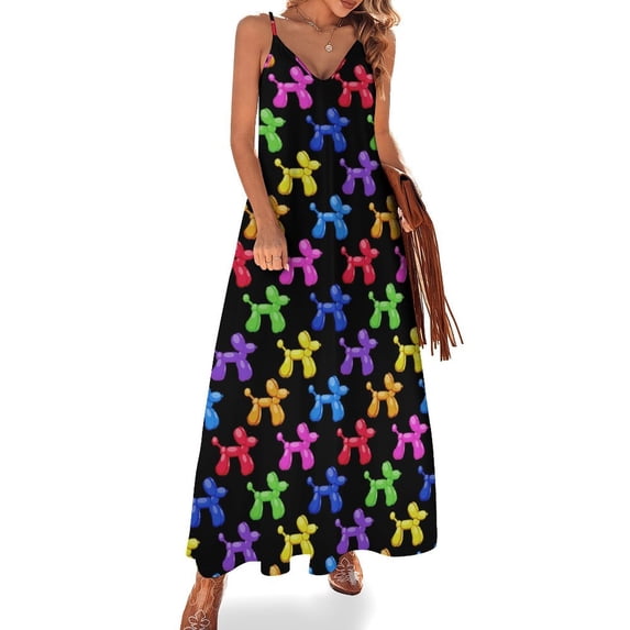 Balloon Dogs Galore! Sleeveless Dress Women's Evening Dress Womans Clothing