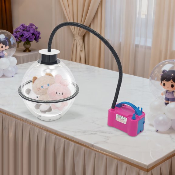 Balloon Expander and Stuffer Kit with Pump, 3-in-1 Multi-Nozzle Balloon Packaging Machine for Filling Balloons with Toys Candy, DIY Party Birthday Decoration Supplies