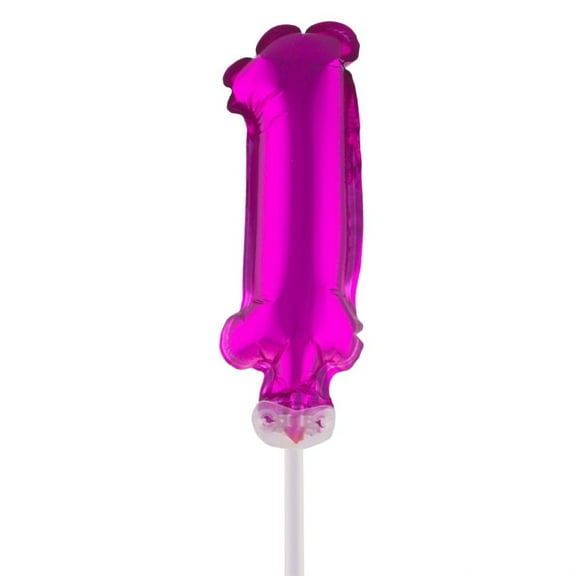 Balloon-Foil-Cake Topper-Number 1-5"-Pink