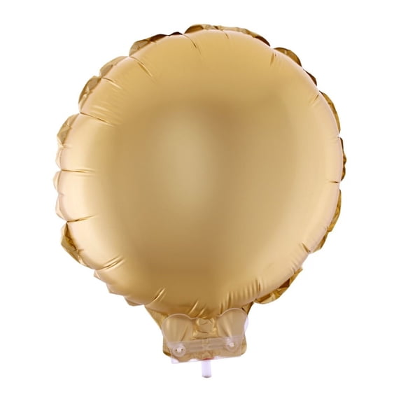 Balloon-Foil-Circle on Stick-11"x11"-Matte Gld