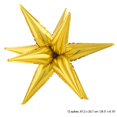 thumbnail image 1 of Balloon-Foil-Gold Star Burst-8x23", 1 of 1