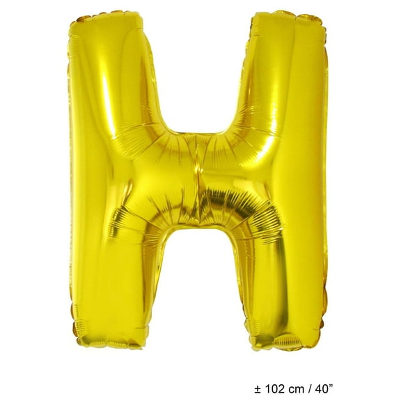 Balloon-Foil-Letter H-40"-Gld