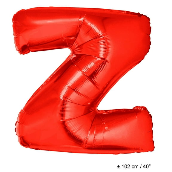 Balloon-Foil-Letter Z-40"-Red