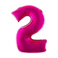 thumbnail image 1 of Balloon-Foil-Number 2-40" Pink, 1 of 1