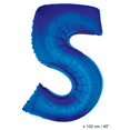 thumbnail image 1 of Balloon-Foil-Number 5-40"-Blue, 1 of 1