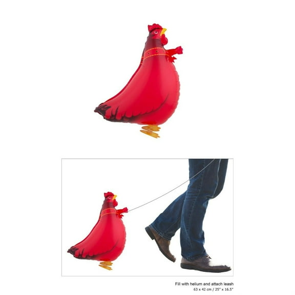 Balloon-Foil-Walking Chicken-16x25"