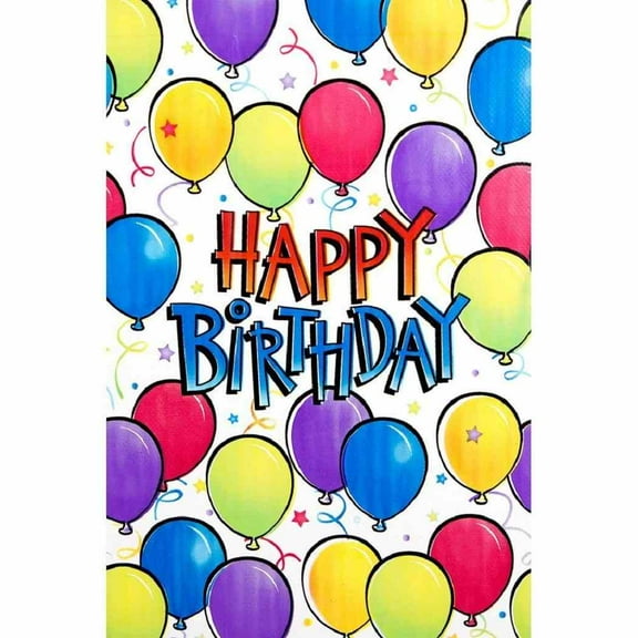 Balloon Fun Plastic Table Cover - Party Supplies