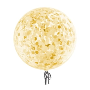 Balloon-Funny Bubble-Confetti-Gld-18"