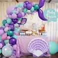 Balloon Garland Arch Kit Sea Theme, 136PCS Sea Maid Purple & Green ...