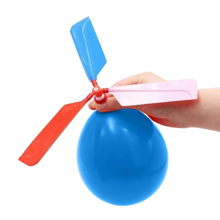 Balloon Helicopter for Kids Games and Party Favors for Children s Day Gift Birthday 12 Packs Flying Toys with 3 Air Blades Color Random Walmart