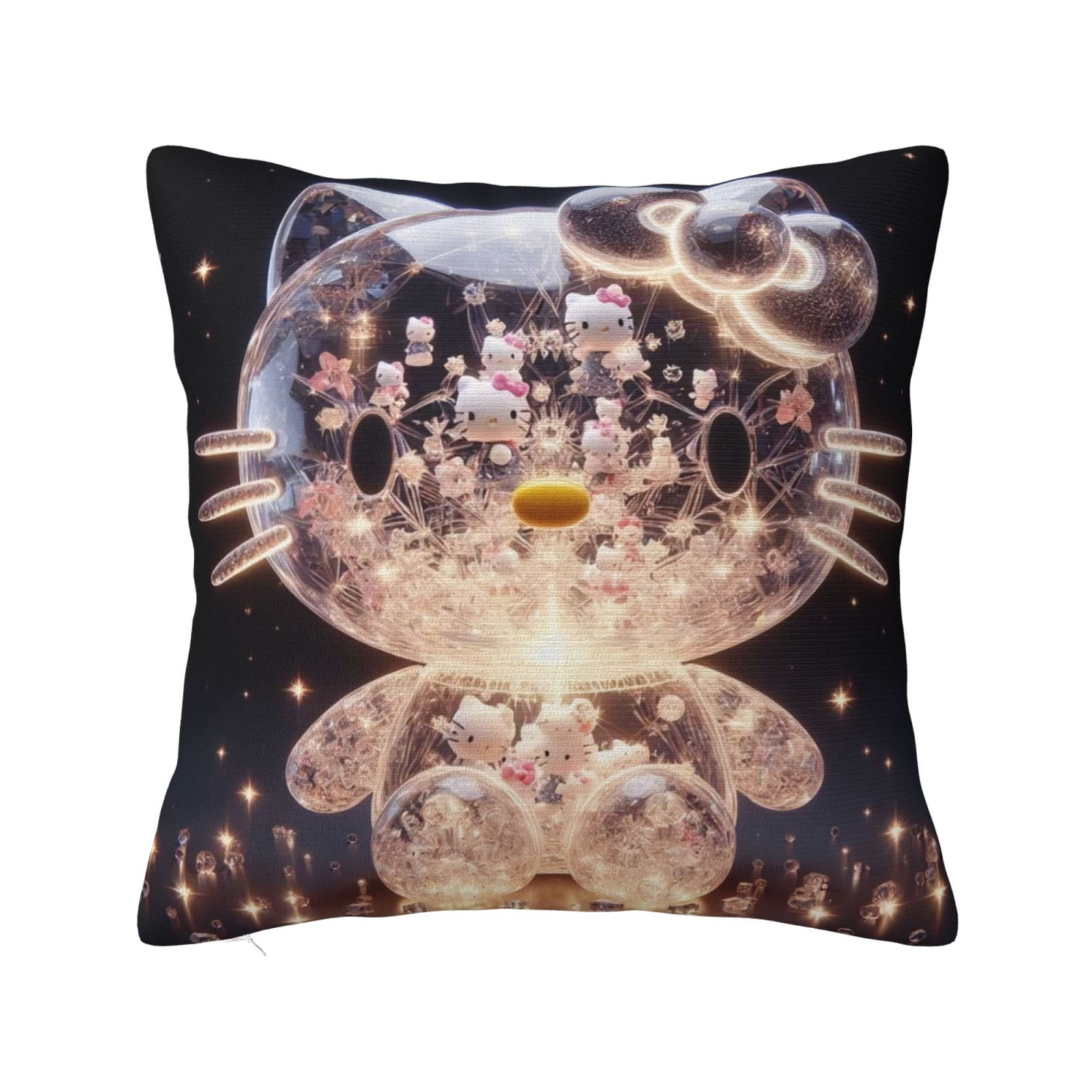 Balloon Hello Kitty Throw Pillow Covers 26x26 Inch,square Pillow Covers 