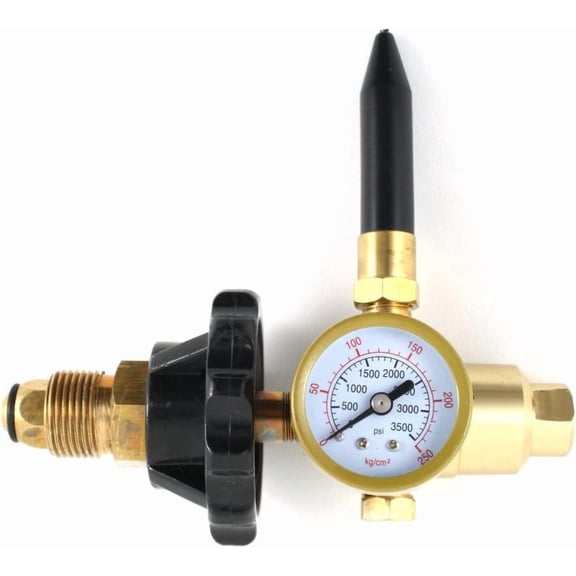 Balloon Inflator - Helium Gas - Hand Tight - Helium Cylinder Gauge