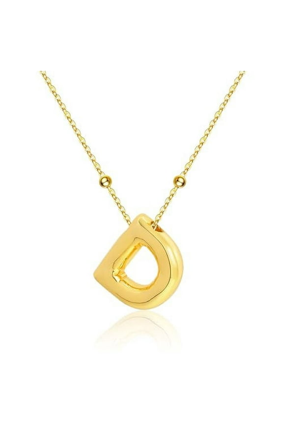 Balloon Initial Necklaces for Women Bubble Letter Necklace Gold Chain Pendant Alphabet Necklaces Dainty Letter Name Jewelry Gifts
