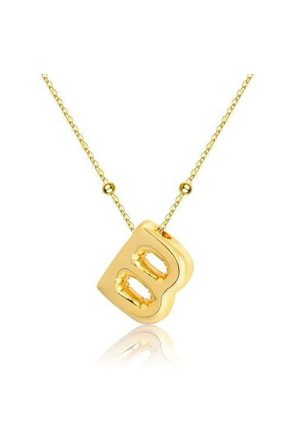 Balloon Initial Necklaces for Women Bubble Letter Necklace Gold Chain Pendant Alphabet Necklaces Dainty Letter Name Jewelry Gifts
