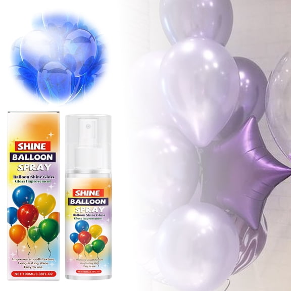 Balloon Luster Spray for Enhanced Party Atmosphere and Festival Decoration with Even Application and Non-Sticky Shiny Finish