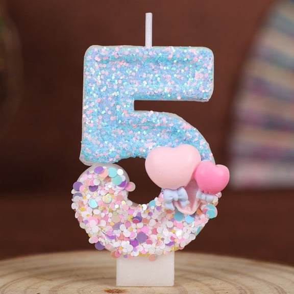 Balloon Number Birthday Candles 0-9 Birthday Party Decoration Handmade Cake Candles Must Have for First Celebrations