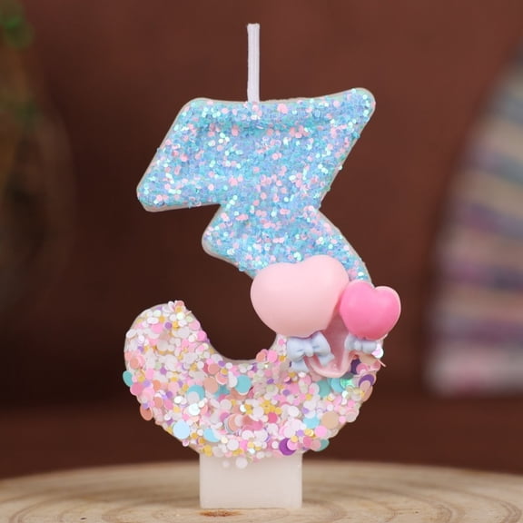 Balloon Number Birthday Candles 0-9 Birthday Party Decoration Handmade Cake Candles Must Have for First Celebrations