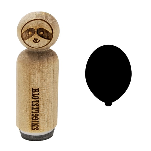 Balloon Party Birthday Rubber Stamp for Scrapbooking Crafting Stamping - Mini 1/2 Inch