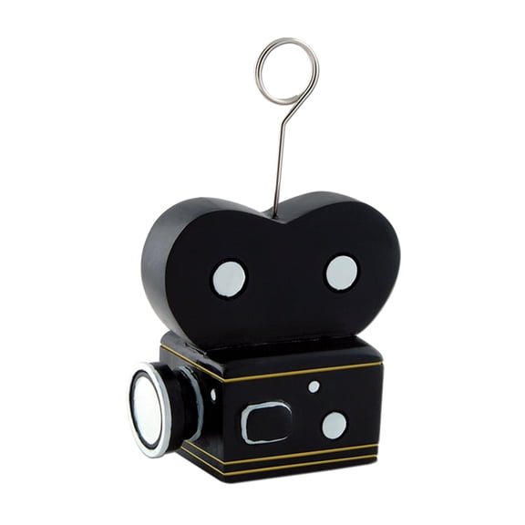 Movie Camera Photo Balloon Holder 6 Oz - 6 Pack
