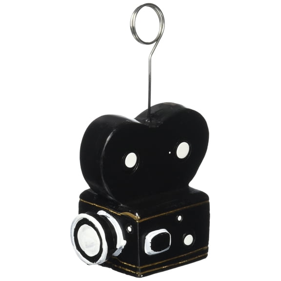 Movie Camera Photo Balloon Holder 6 Oz - 6 Pack