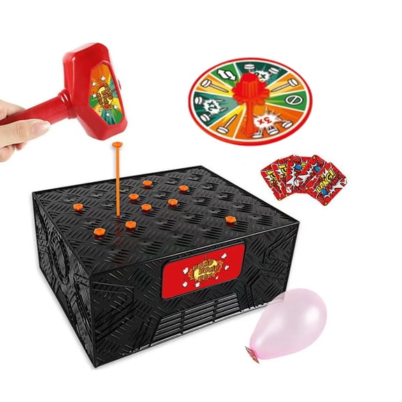 Balloon Pop Game, Popping Balloon Gam, Blast Box Board Games Explosion Balloon Popping Desk Game for Family Parties