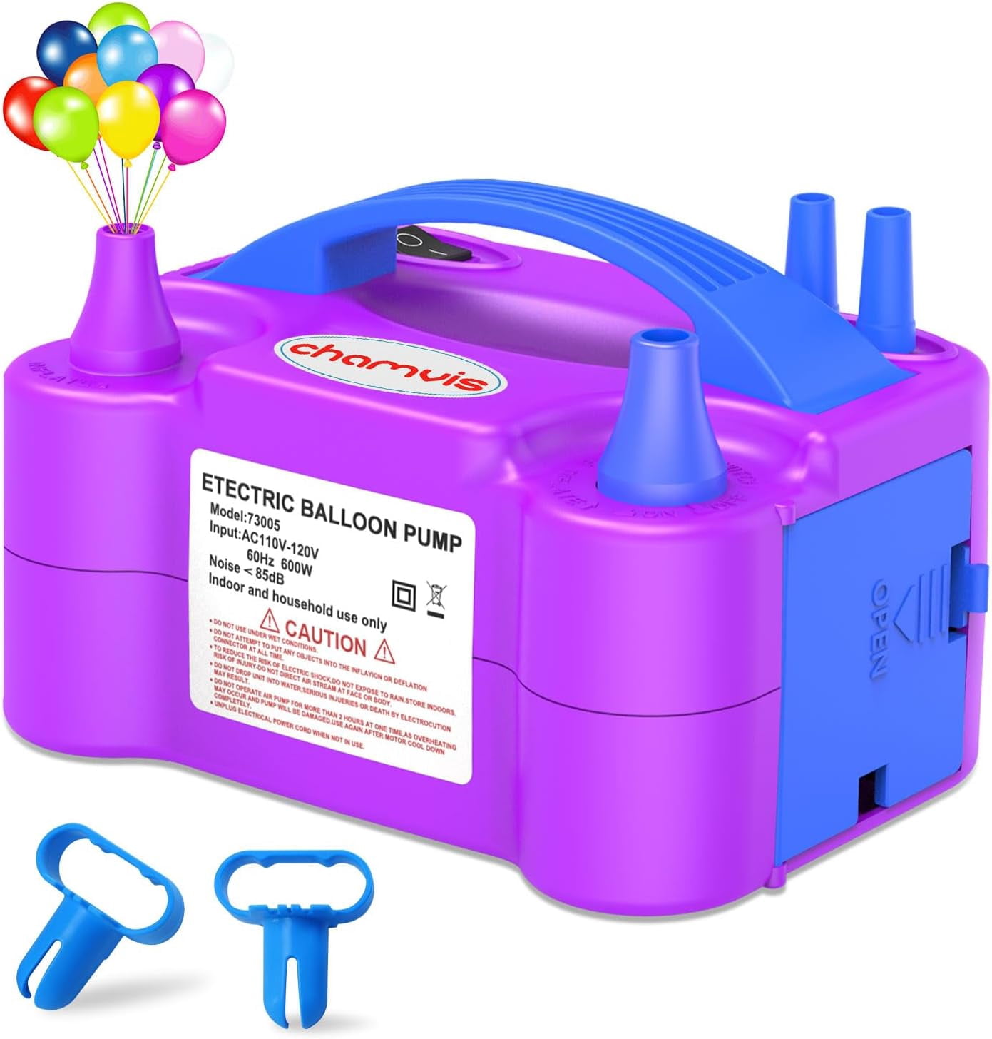 Balloon Pump Electric, 110V 600W Inflate, Air for Balloons: Blower ...