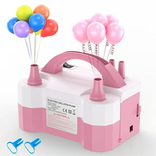  RUBFAC Electric Balloon Pump, Pink Portable Balloon Blower  Machine 110-120V Air Balloon Inflator with Knotters Balloon Strips Point  Tapes for Balloon Decoration Birthday Parties Baby Showers Weddings :  Sports & Outdoors