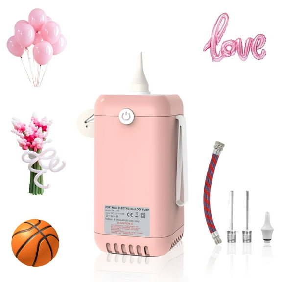 Balloon Pump Electric Air Pump For Party Balloons, Footballs, Basketballs And Many Other Items, Suitable For Occasions Such As Birthday Parties, Weddings, Christmas, Housewarming And Many Other Occas