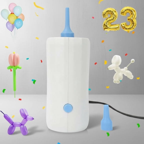 Balloon Pump Electric Air Pumps for All Balloons, Balloon Inflator for Foil Twisty Animal Balloons in Party Decorations