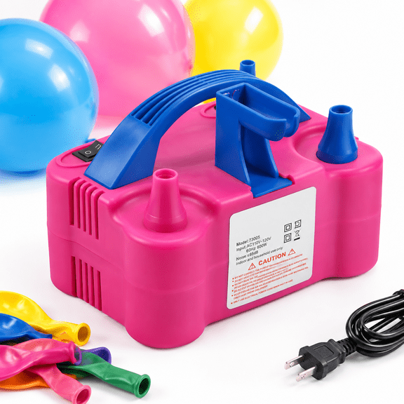 Balloon Pump Electric And Tying Tool In One With Dual Nozzle