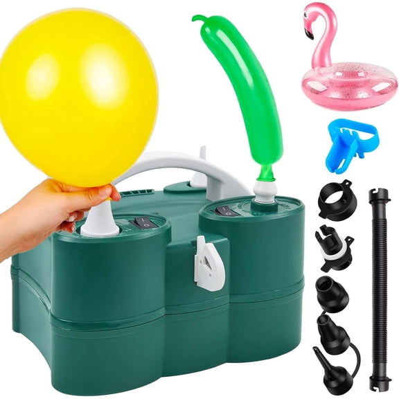 Balloon Pump Electric, Portable 3-in-1 Air Pump Inflator Blower Machine for Latex 260q Foil All Balloons & Quick-Fill Inflation and Deflation for Air Mattress, Inflatables Pool, Airbeds, Floats