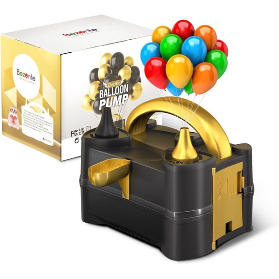 Balloon Pump Electric, Portable Balloon Inflator Pump Electric Air Pump for Balloons Dual Nozzle Electric Balloon Pump for Birthday Wedding Graduation Party Decorations