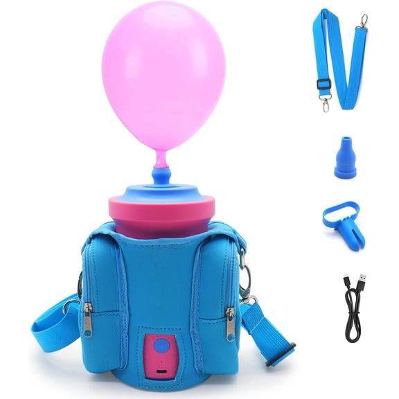 Balloon Pump Electric: Portable Cordless Balloon Blower Machine with Carry Bag, Rechargeable Air Pump for Balloons, Balloons Inflator for Party Decoration Christmas Birthday