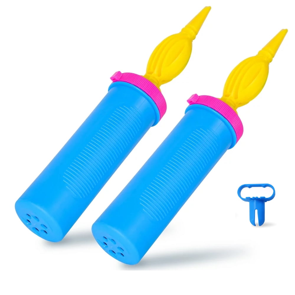 Balloon Pump Hand Held 2Pack, Double-Way Air Intake Portable Manual Inflator for Balloons, Yoga Balls, Balloon Garland, Party Decorations