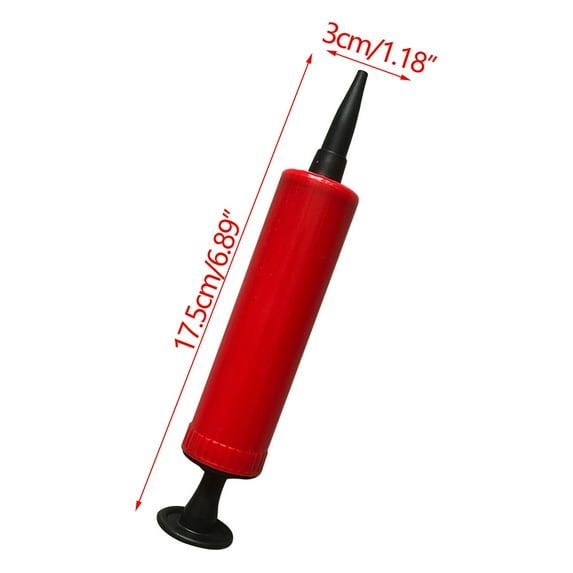 Balloon Pump Hand Held Portable, Hand Pump for Balls 17.5cm, Mini Hand Push Inflator for Balloons Yoga Balls Swimming Rings Holiday Party