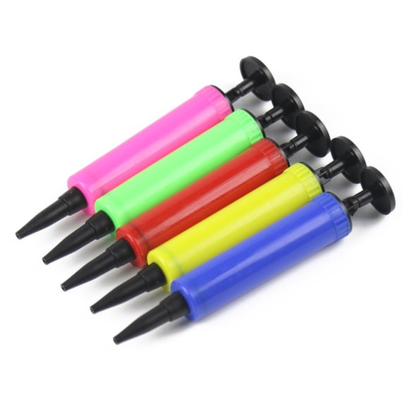 Balloon Pump Handheld Two-Way Dual Action,Portable Manual Balloon Inflator Pump,Hand Blower Air Pumper for Balloons,Double Action Pump for Children's Party Balloons,Yellow