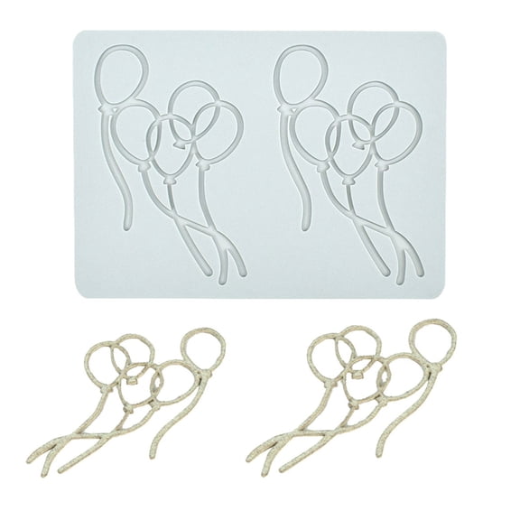 Balloon Shape Fondant Mold Candy Moulds Silicone Material Gift for Baking Lovers