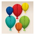 thumbnail image 1 of Balloon Shaped Assorted Hanging Honeycomb Decorations, 1 of 1