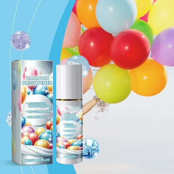 Balloon Shine Spray Waterproof Fragrance-free and Less Slippery Formula Instant High Shine Gloss Brite Balloons for Party Decoration for Ultra Lasting