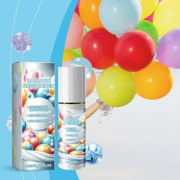 Balloon Shine Spray Waterproof Fragrance-free and Less Slippery Formula Instant High Shine Gloss Brite Balloons for Party Decoration for Ultra Lasting